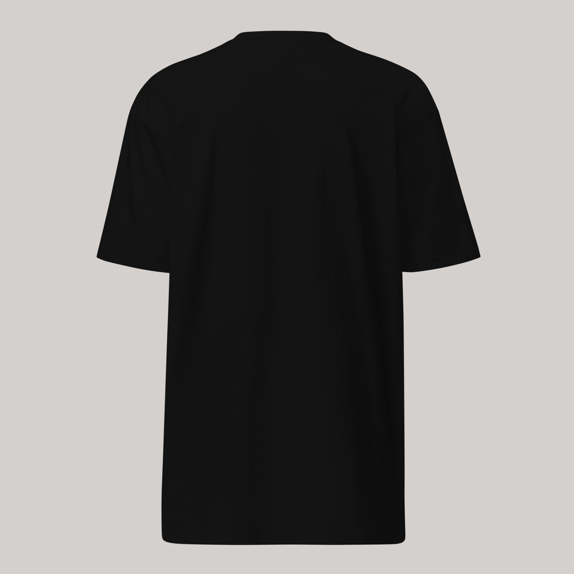 Plain black t-shirt luxury streetwear aesthetic AETERIUS