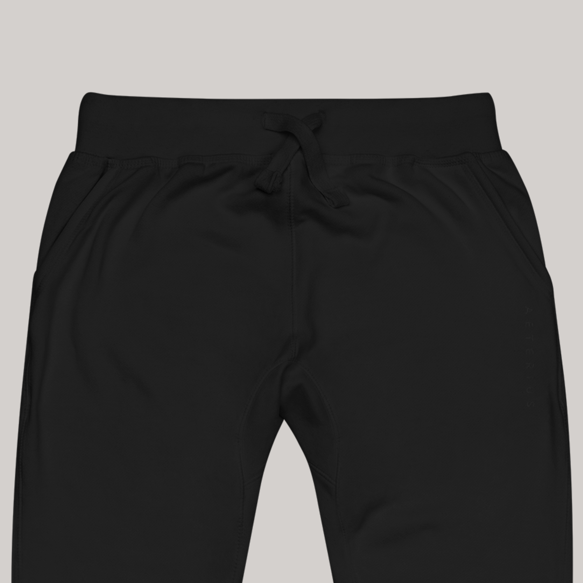 AETERIUS Plain Black Sweatpants