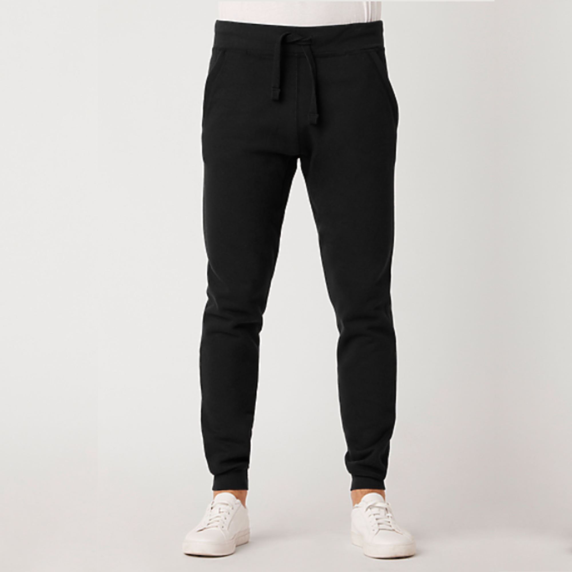AETERIUS Plain Black Sweatpants | Luxury Streetwear
