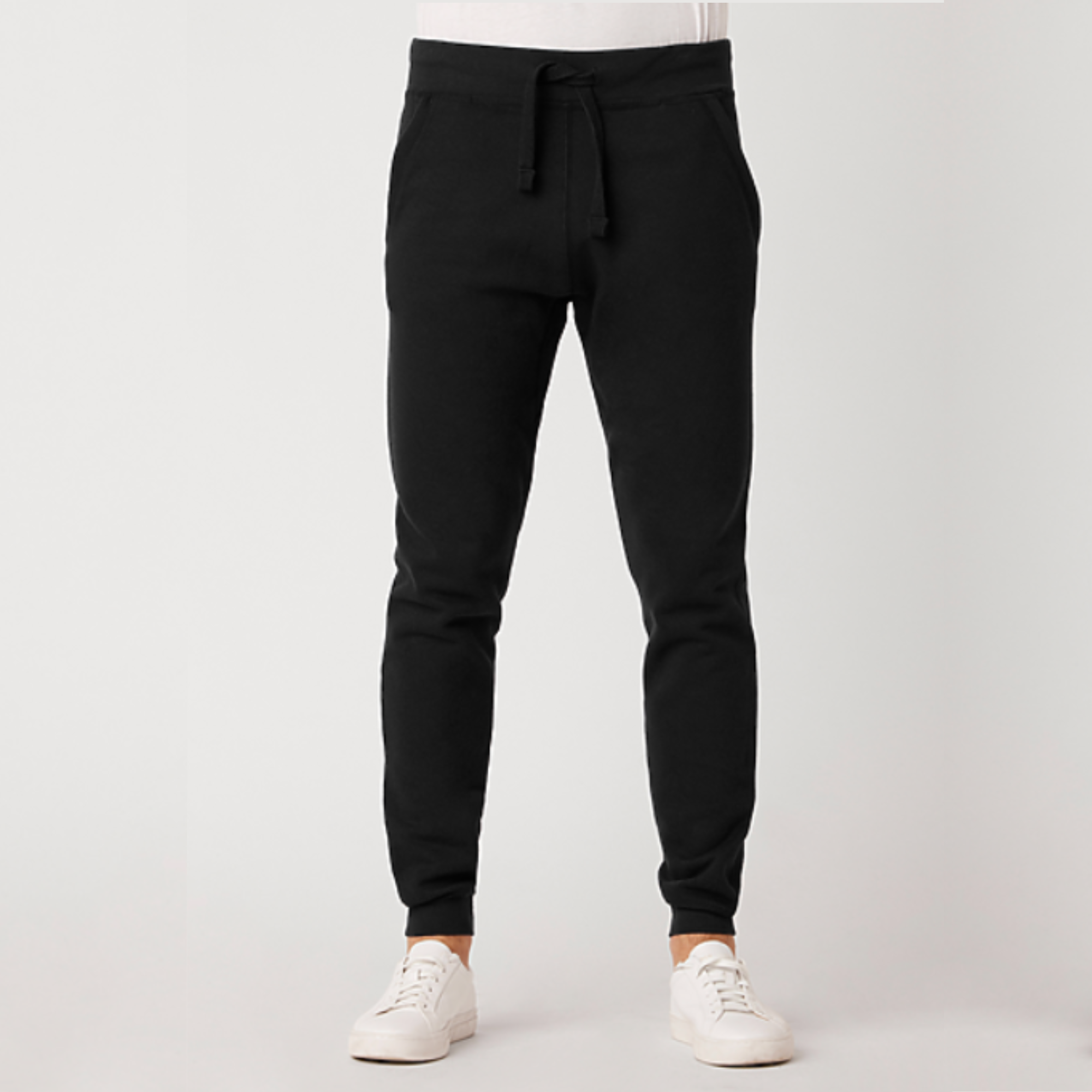 AETERIUS Plain Black Sweatpants
