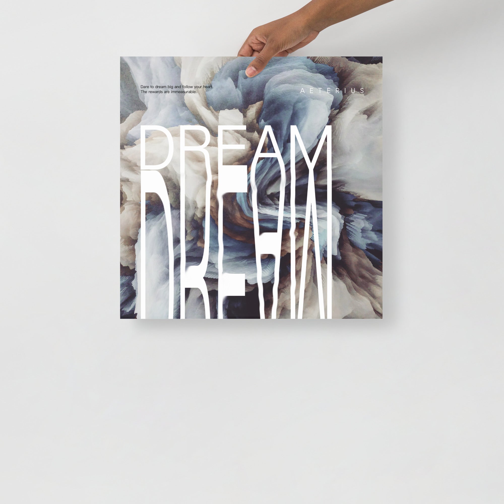 Wall art poster featuring DREAM design