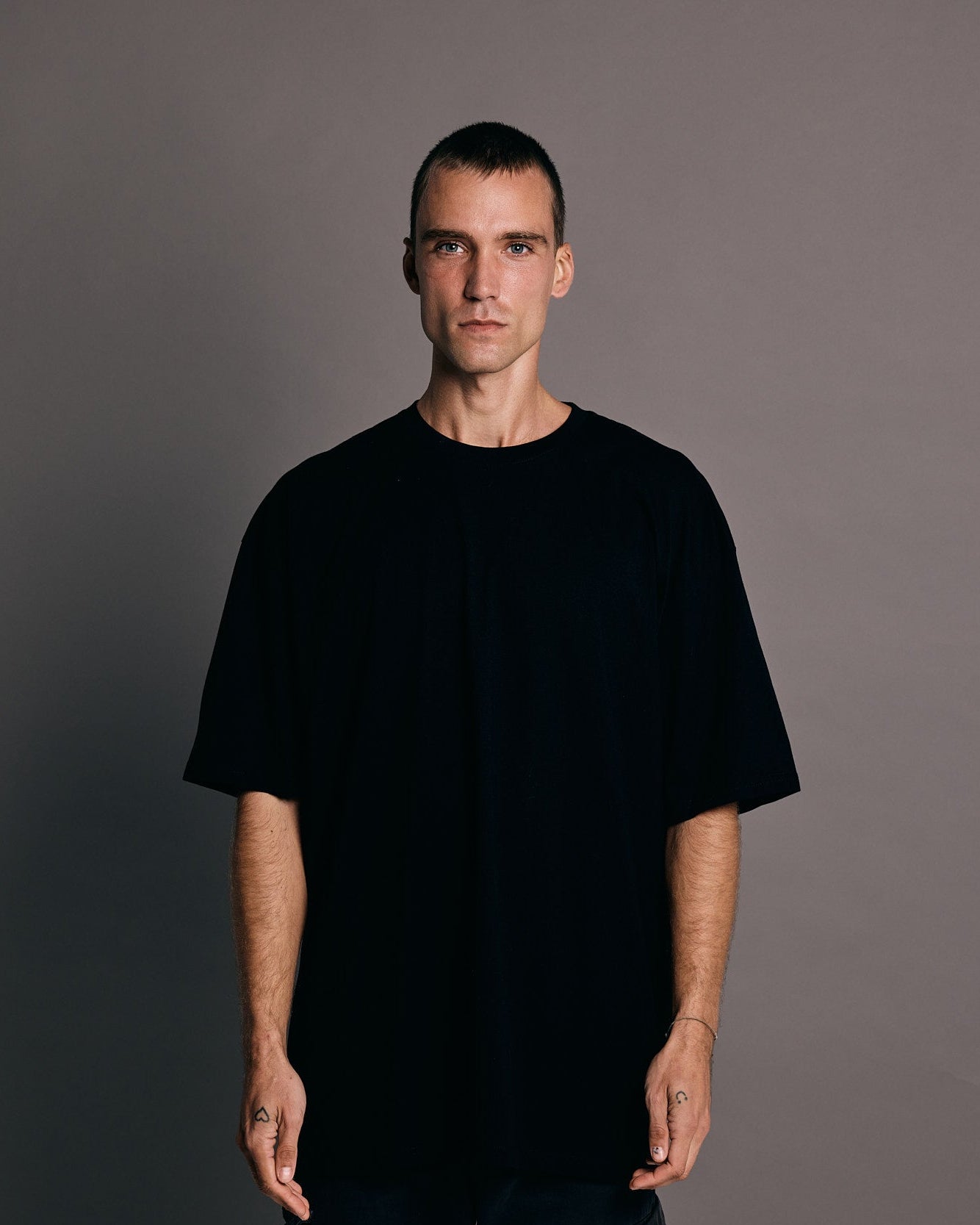 Cosmic Vision T-Shirt x Black and Blue Graphic Tee x Black T-Shirt