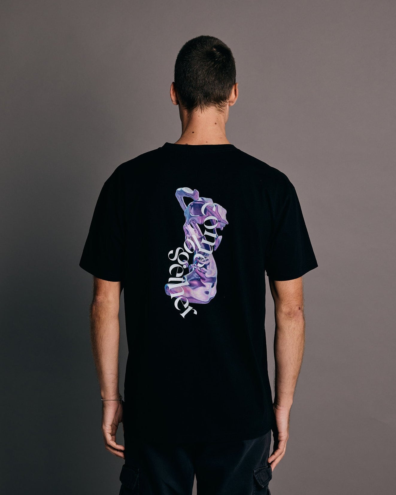 Come Together x Graphic T-Shirt x Black T-Shirt (Back Design)