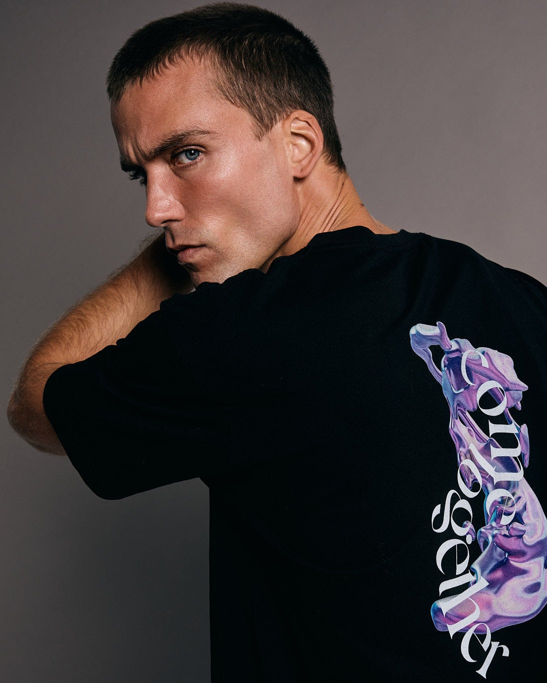 Come Together x Graphic T-Shirt x Black T-Shirt (Back Design)