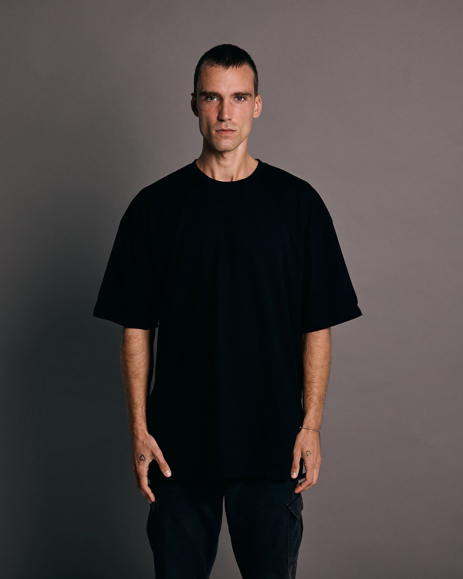 QUANTUM x Black T-Shirt (Back Design)