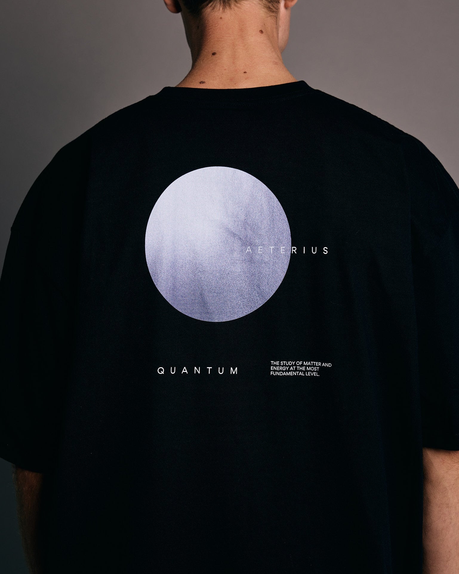 QUANTUM x Black T-Shirt (Back Design)
