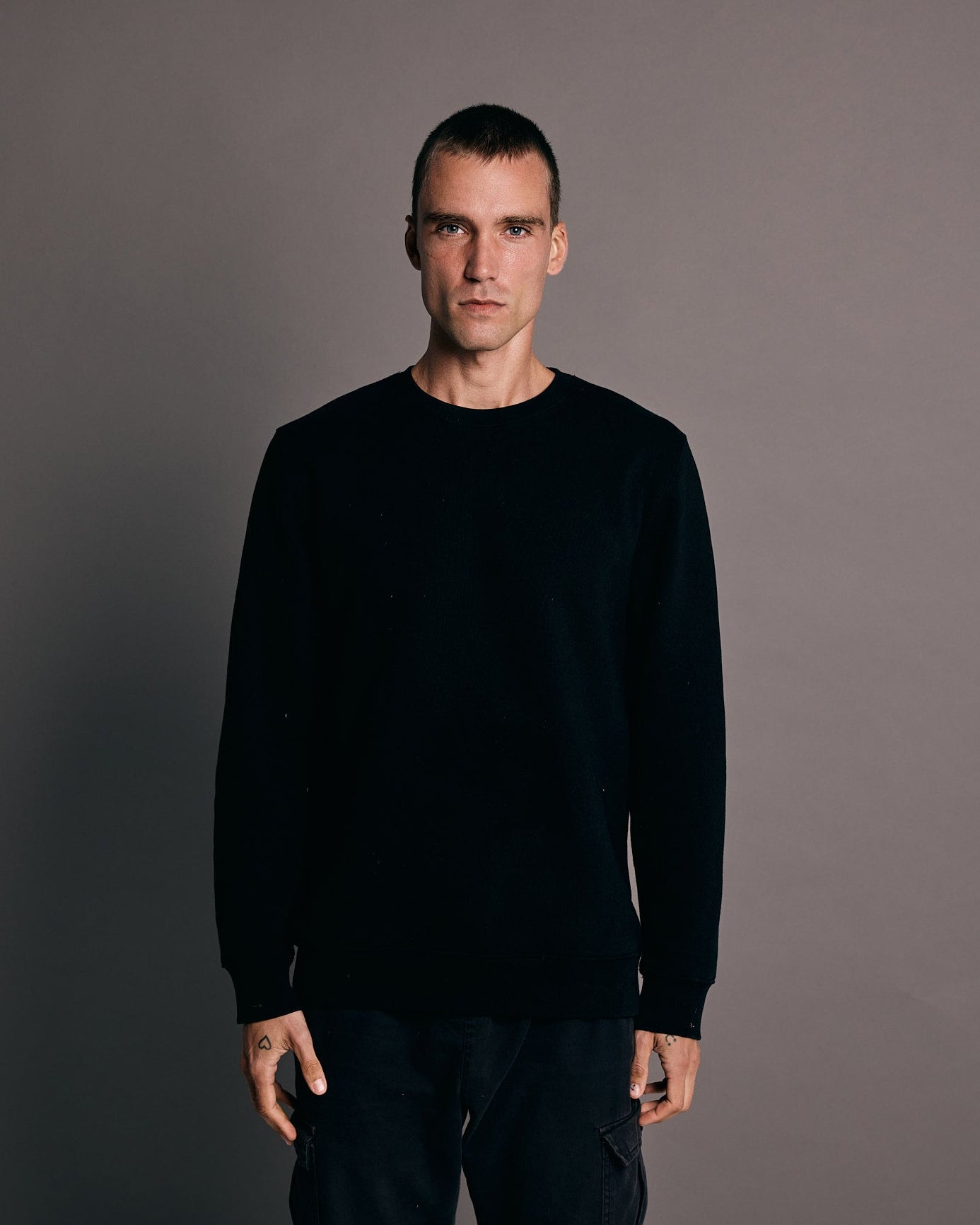 Reflect x Black Crewneck Sweatshirt (Back Graphics)