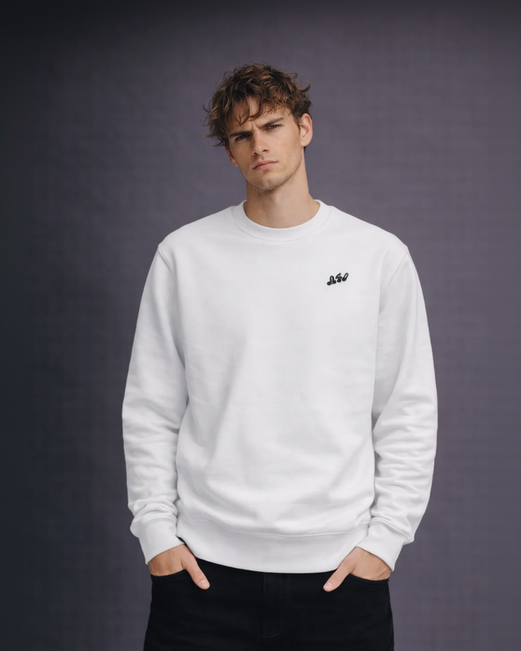 980 x White Crewneck Sweatshirt