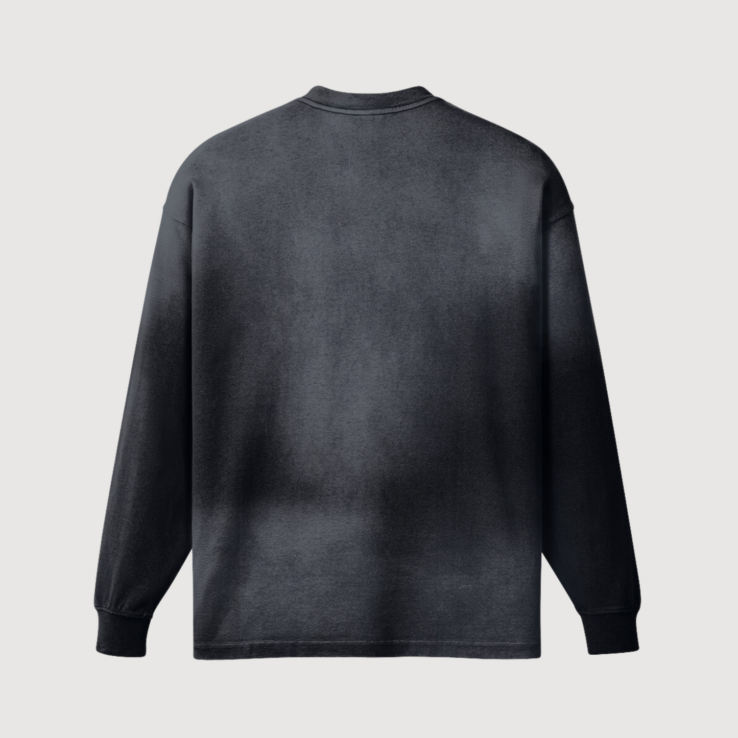 Black and grey crewneck luxury streetwear oversized sweatshirt