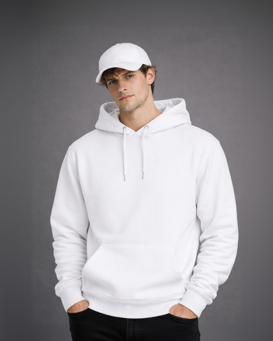 Cosmic Vision x White Hoodie