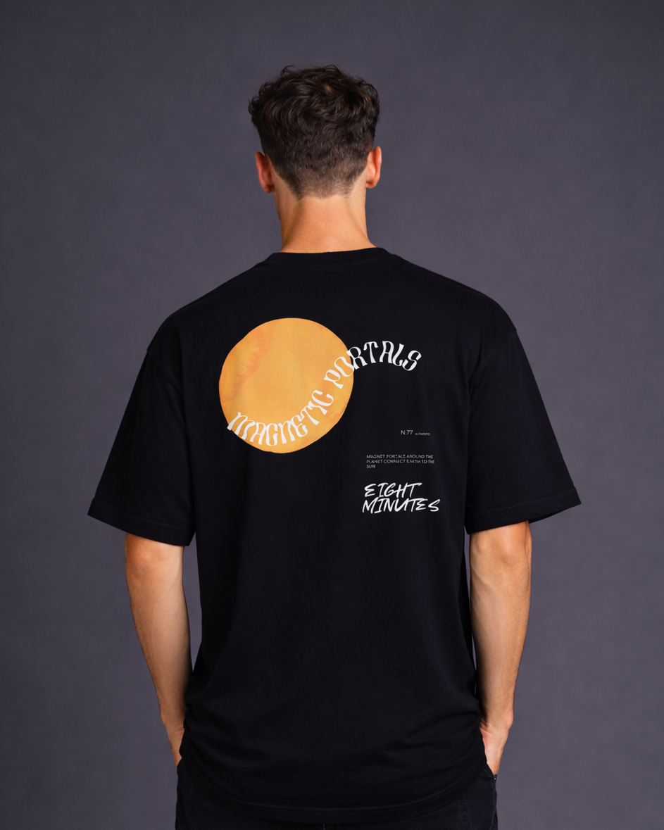 Magnetic T-Shirt x Black (Back Design)