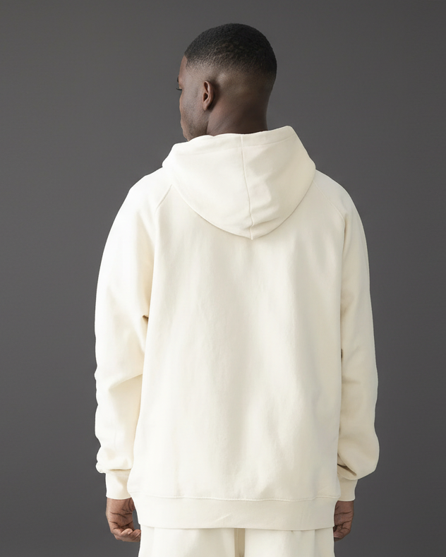 Raglan Off-White Hoodie Oversized