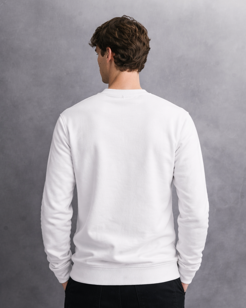 Surreal Senses x White Crewneck Sweatshirt