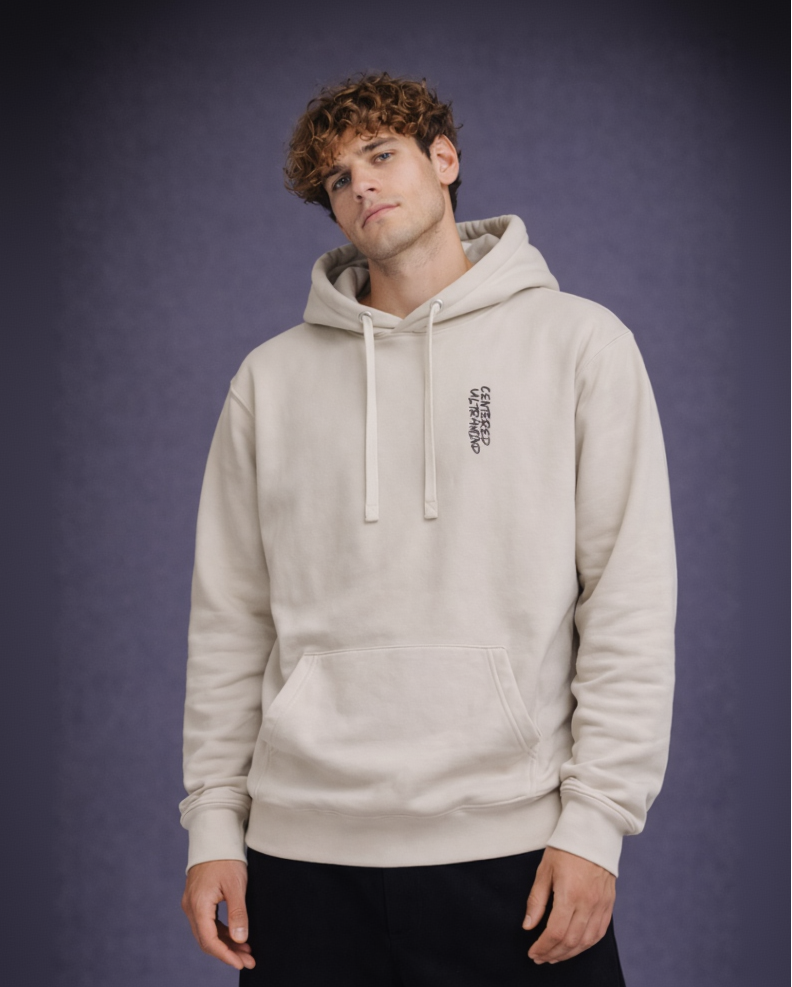 Centered Ultramind x Beige Light Brown Hoodie