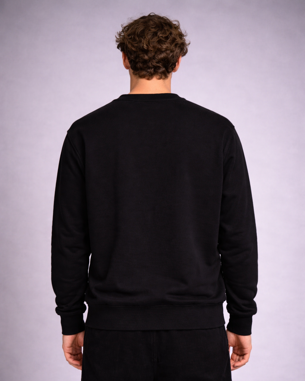 Crystalized Ocean - Blue and Black Crewneck Sweatshirt