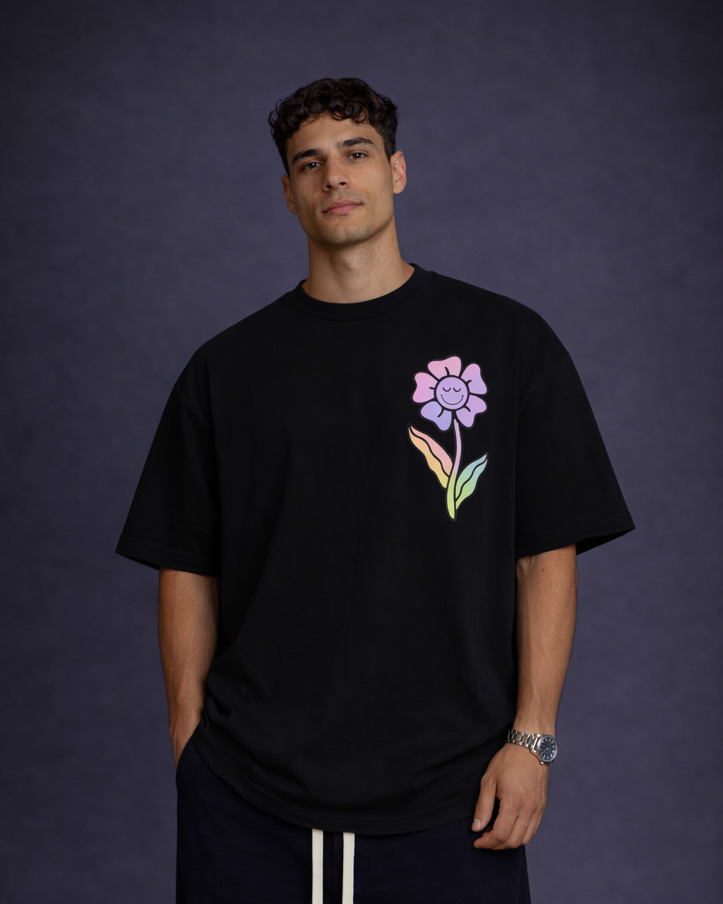 Floret x Black T-Shirt