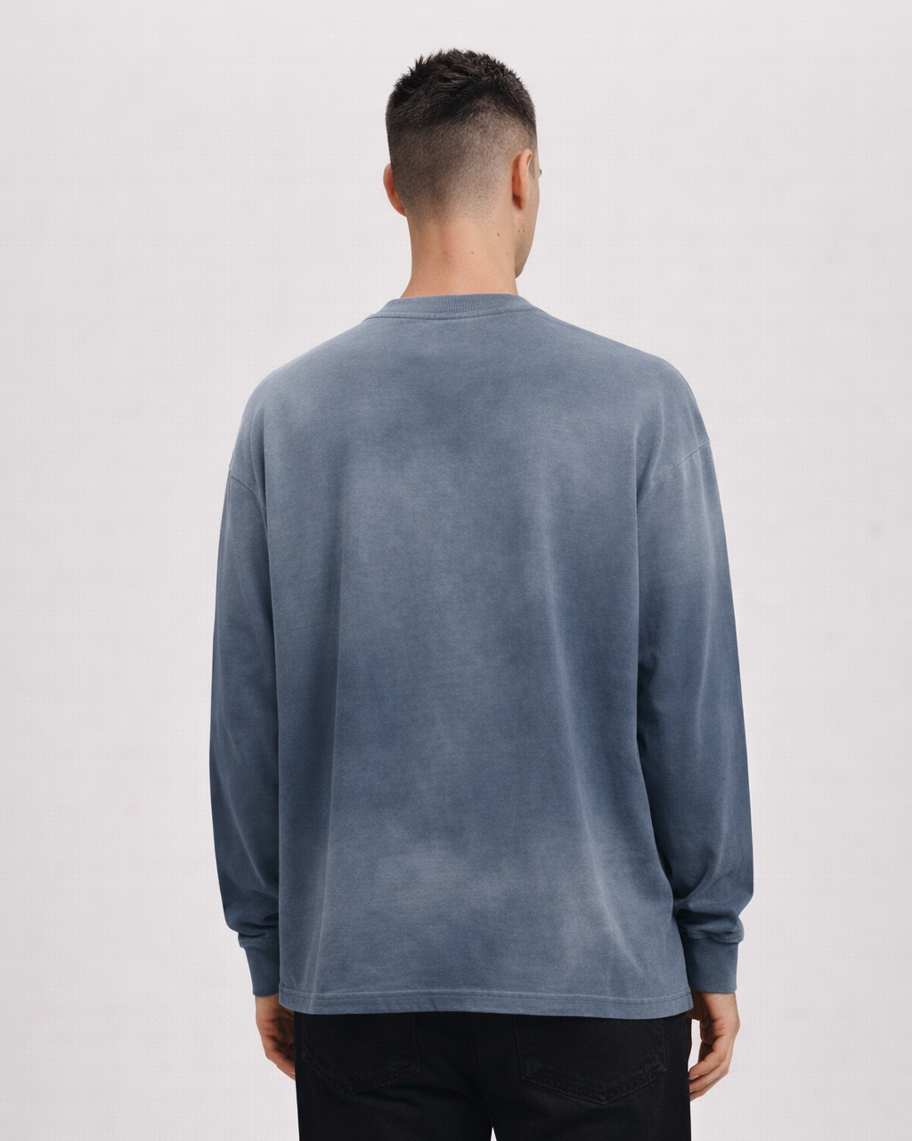Dyed Oversized Crewneck x Drop Shoulder x Washed Out
