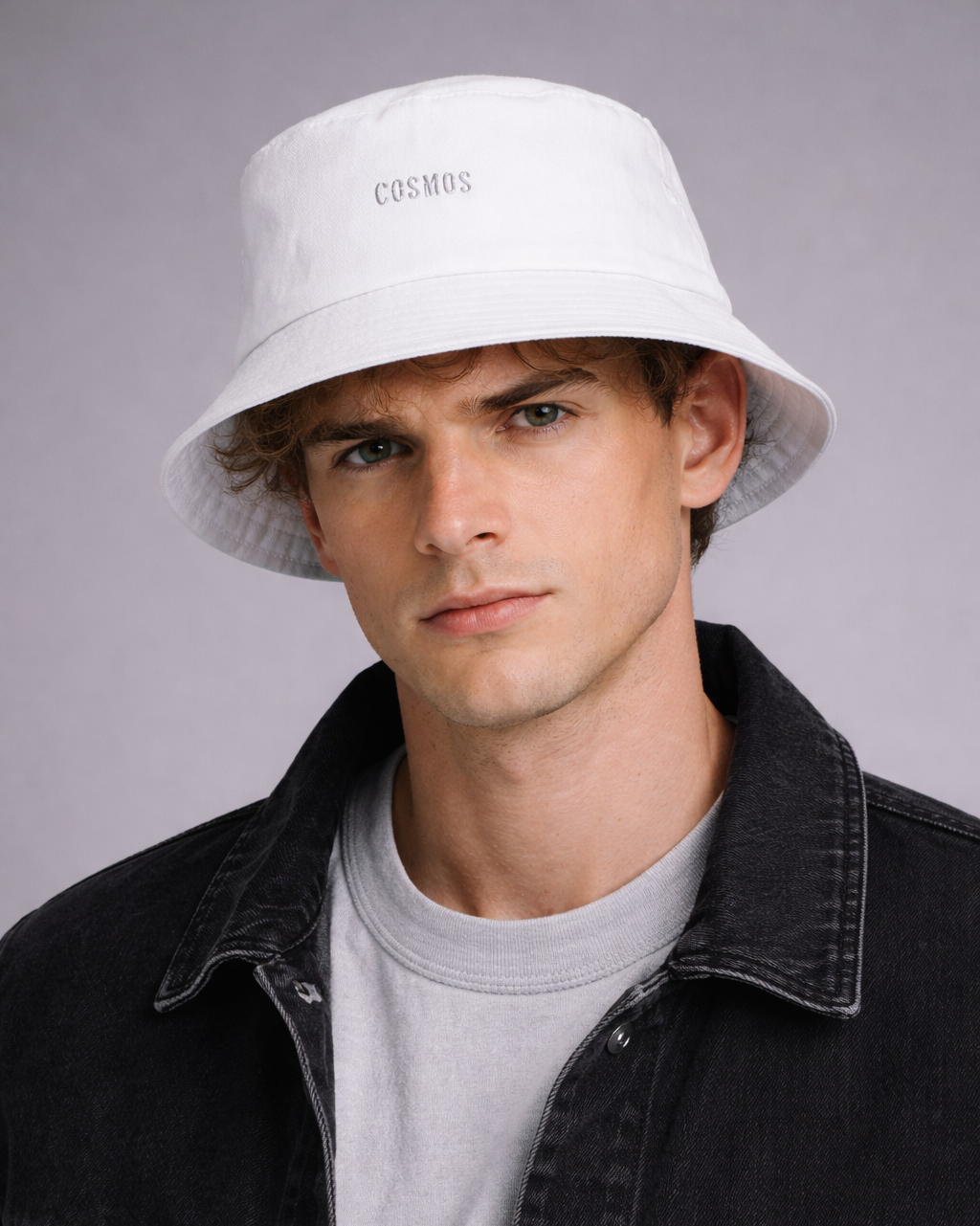 Cosmos x White Bucket Hat