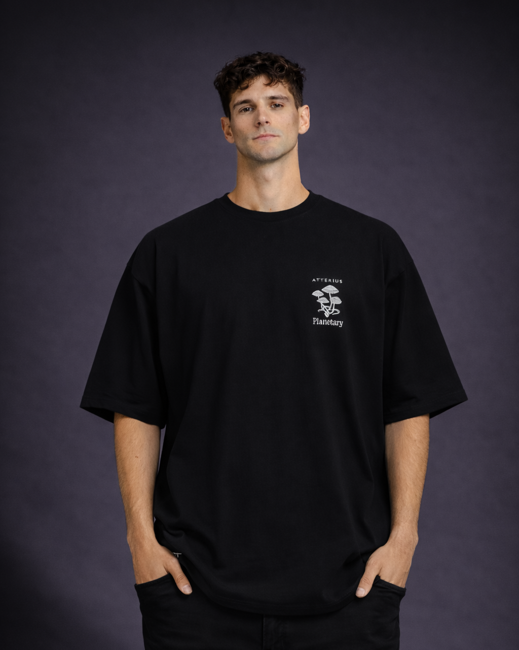 Mycelium x RESONANCE Black T Shirt x The Underground Genius