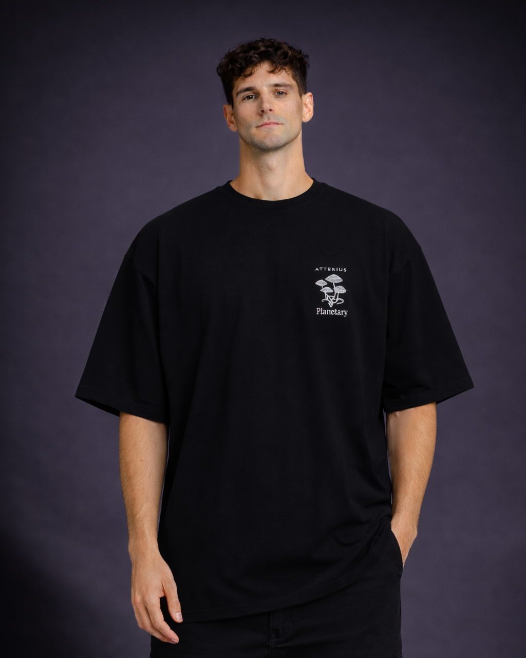 Mycelium x RESONANCE Black T Shirt x The Underground Genius