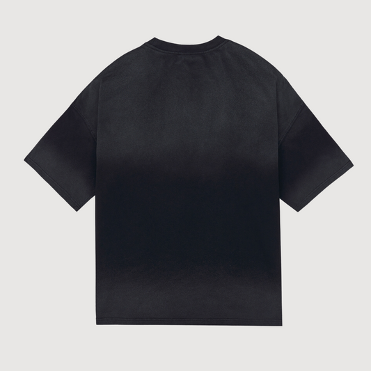 Oversized washed black t-shirt luxury streetwear