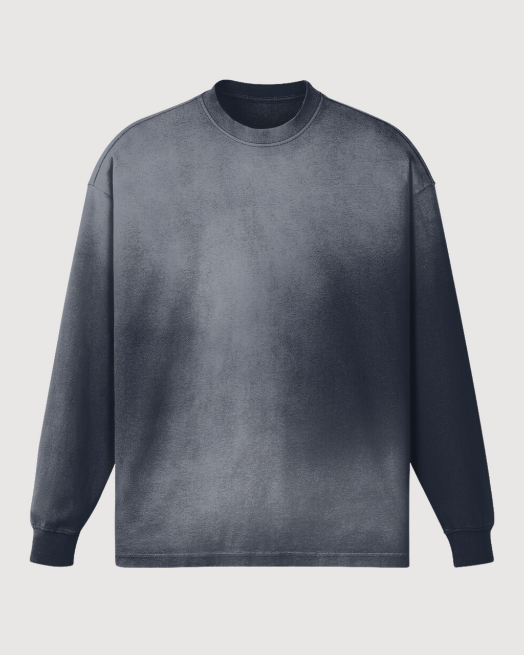 washed dyed oversized crewneck sweatshirt luxury streetwear drop shoulder