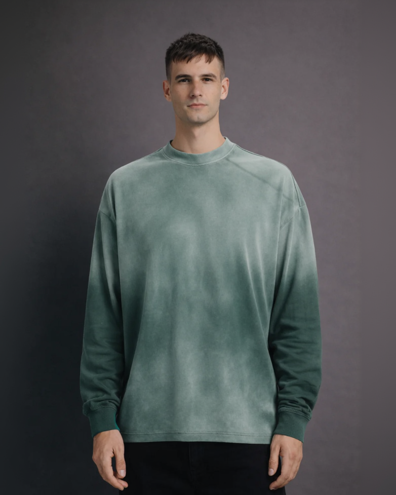 Oversized Crewneck x Drop Shoulder x Washed Out