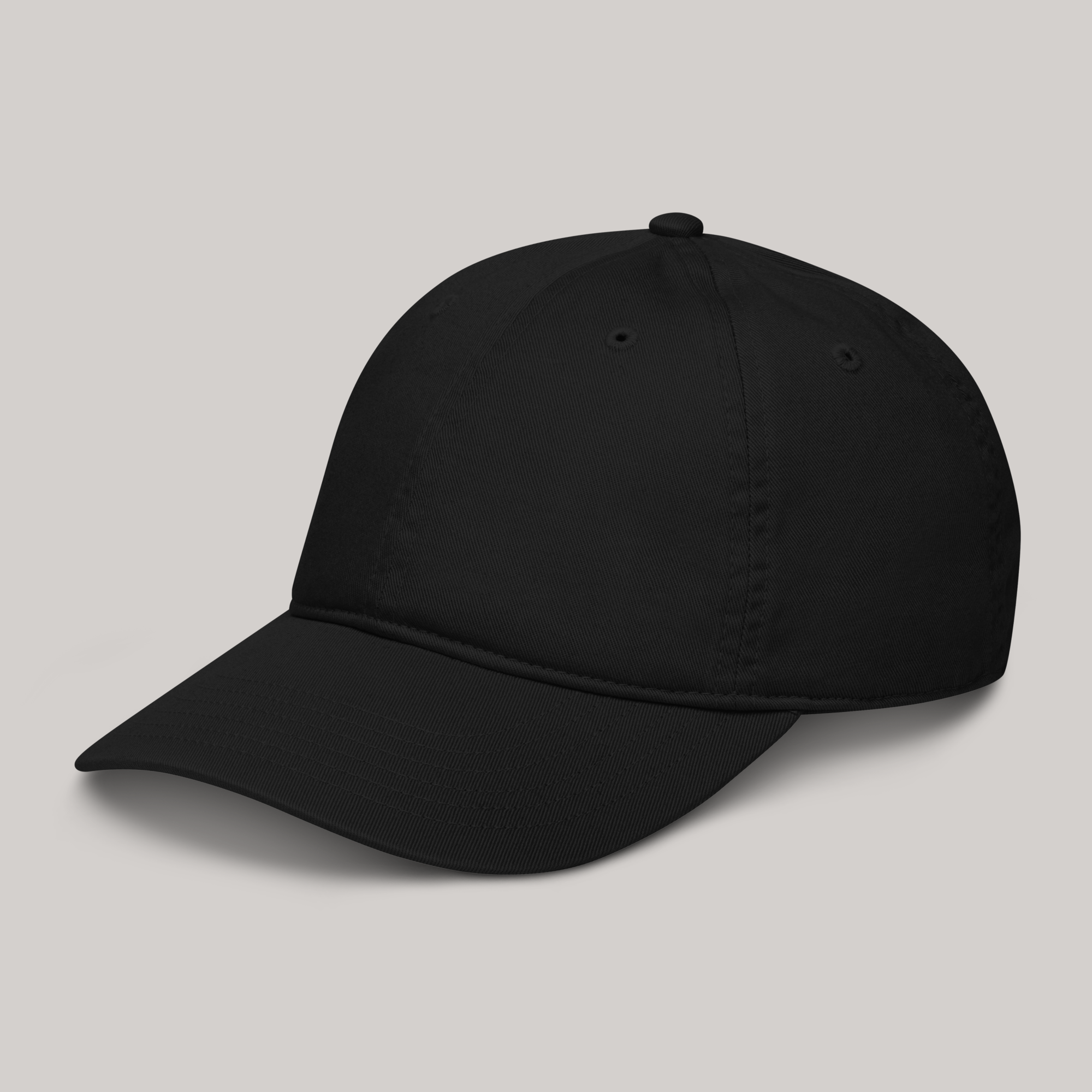right side black dad baseball cap hat aeterius luxury streetwear accessory headwear