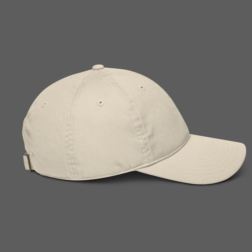 beige cap hat dad hat baseball, aeterius streetwear luxury urban clothing accessory, side view