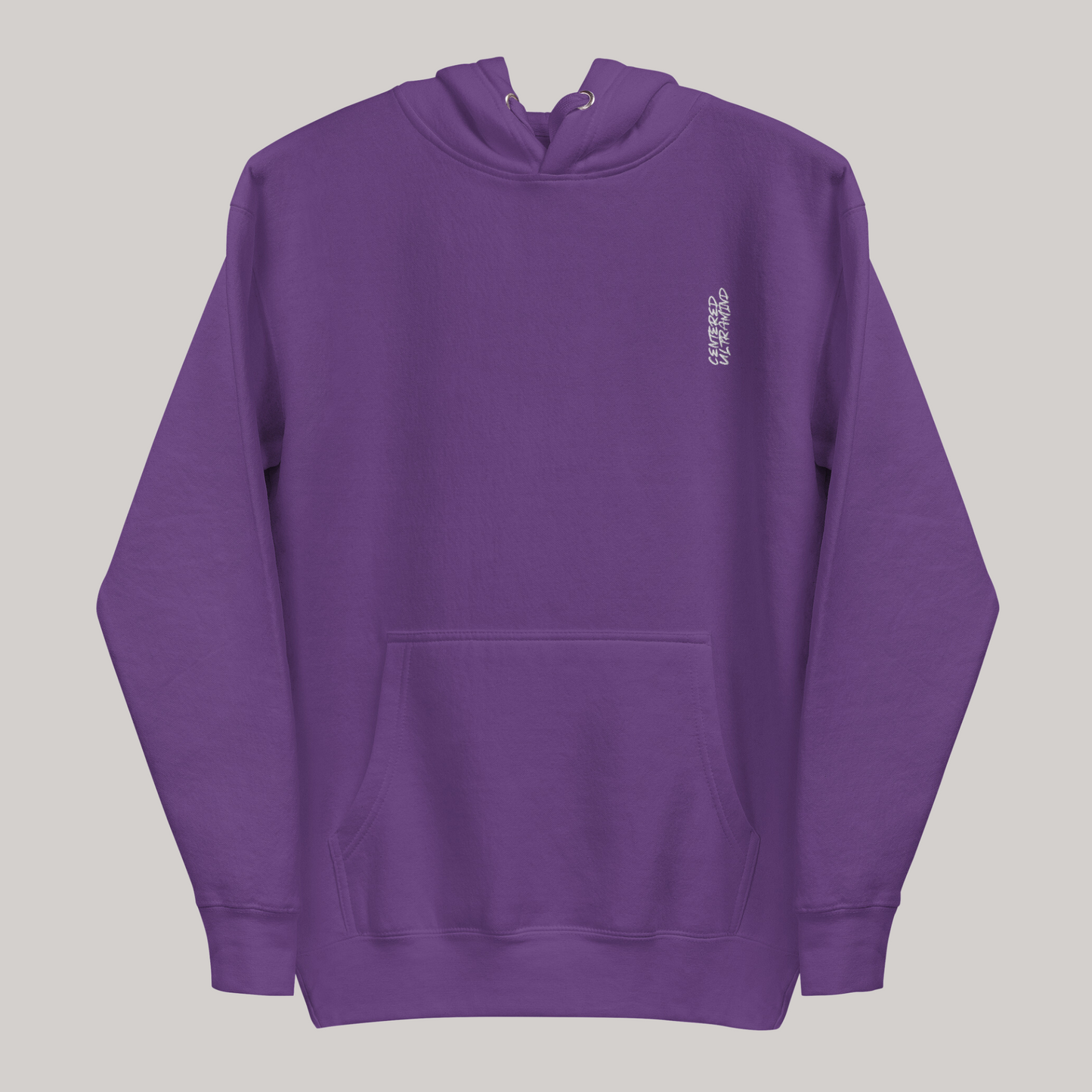Purple hoodie front side streetwear
