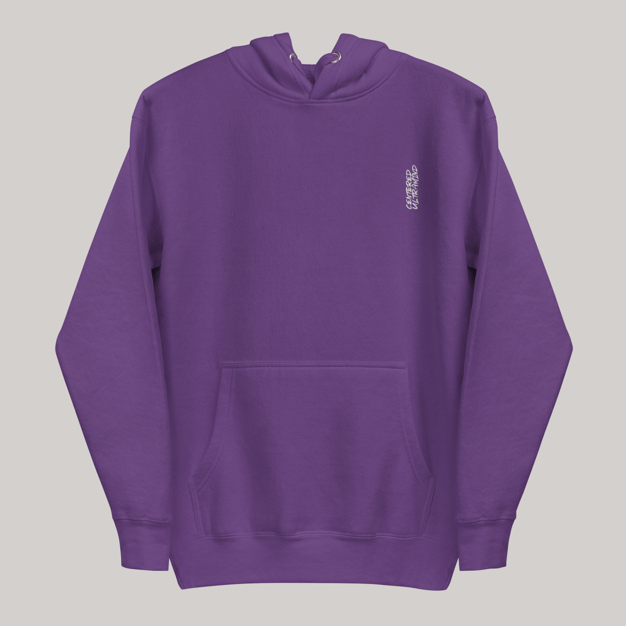 Purple hoodie front side streetwear