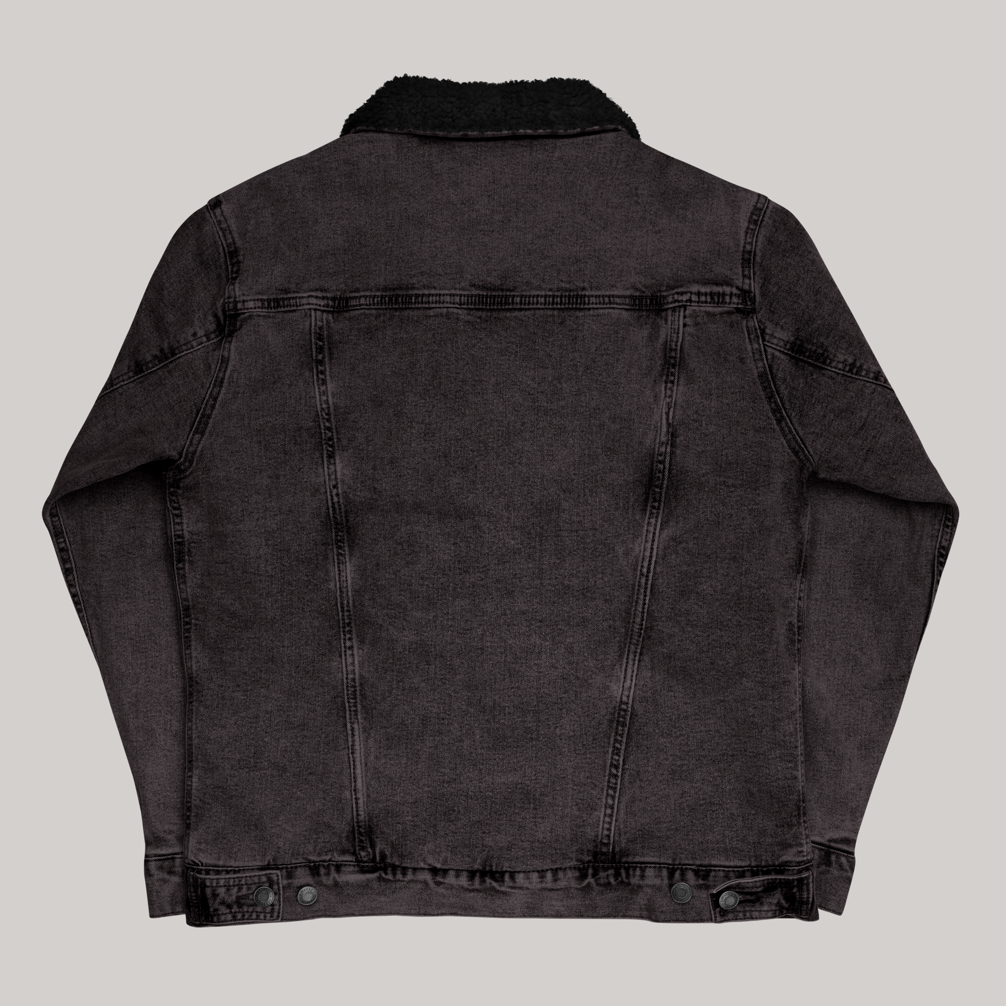 Cosmic Vision x Black Denim Sherpa Jacket