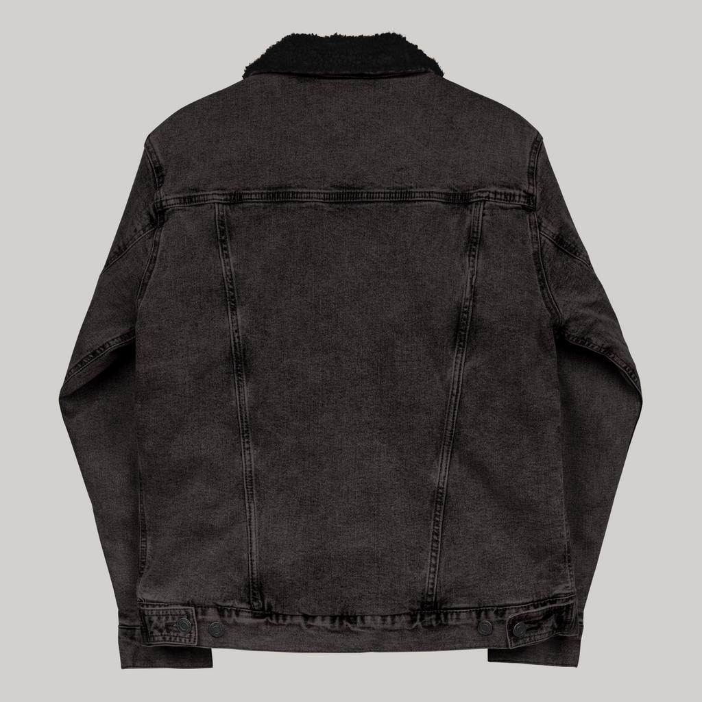Cosmic Vision x Black Denim Sherpa Jacket