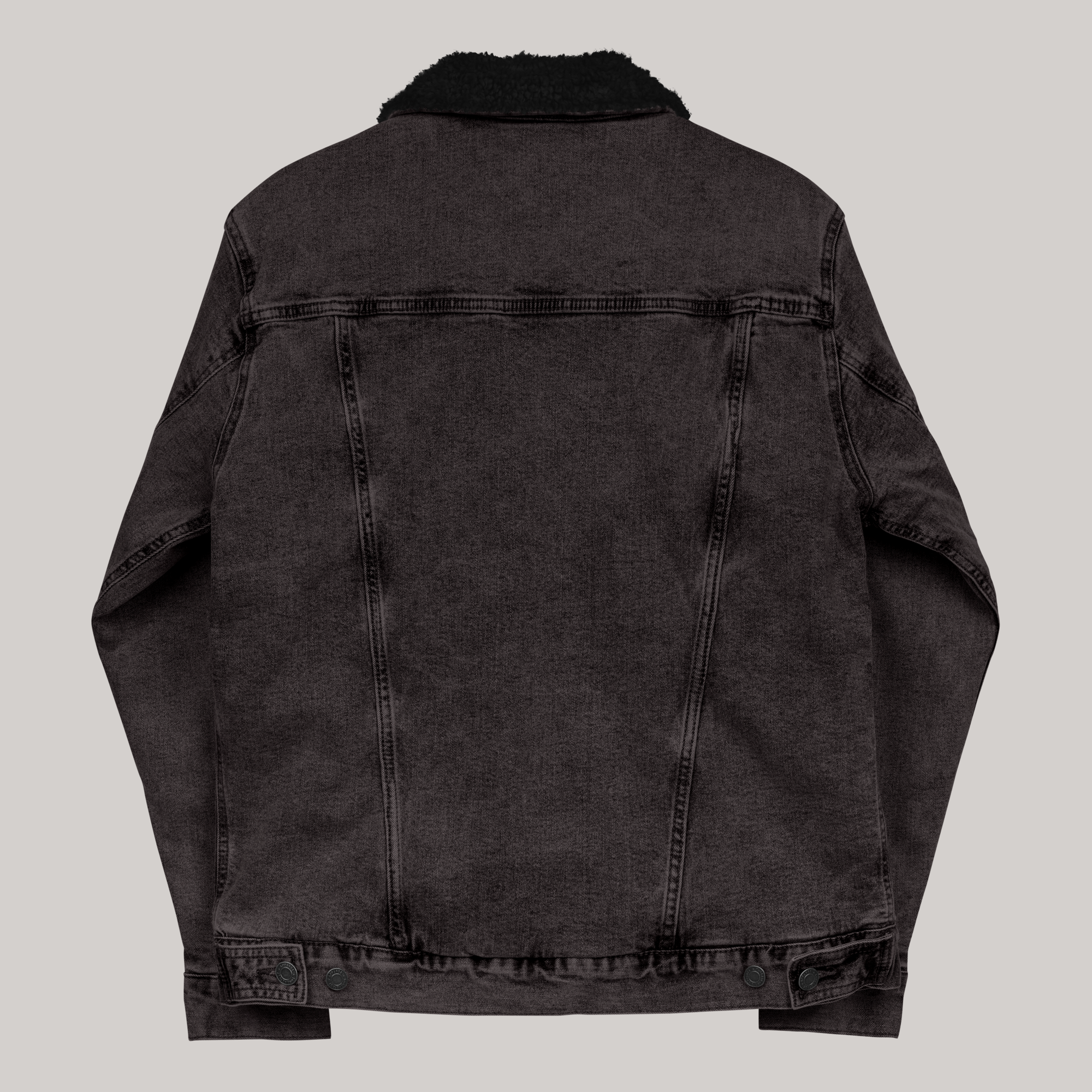 Cosmic Vision x Black Denim Sherpa Jacket