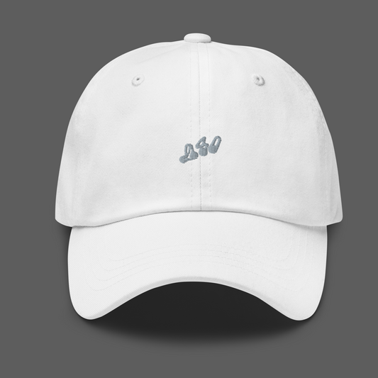 white baseball cap dad hat AETERIUS streetwear caps of luxury streetwear