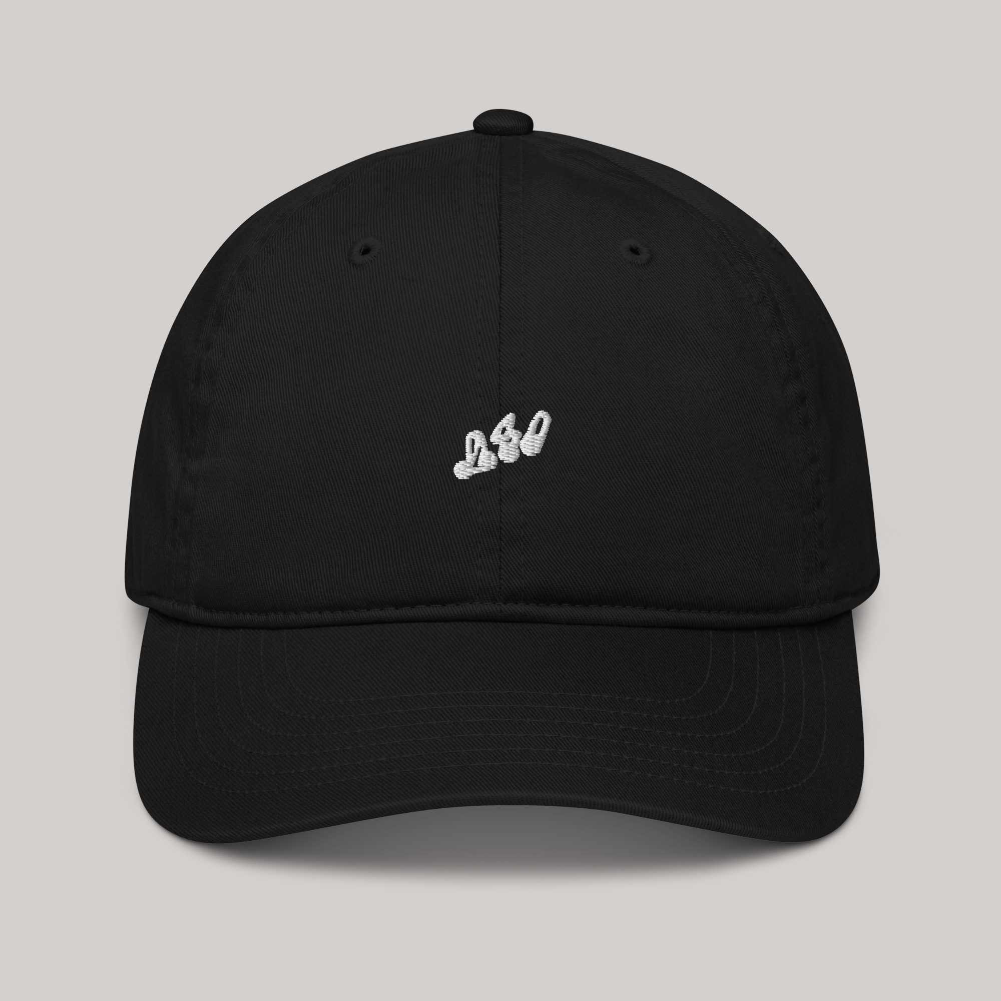 black baseball cap hat dad embroidered 980 aeterius streetwear
