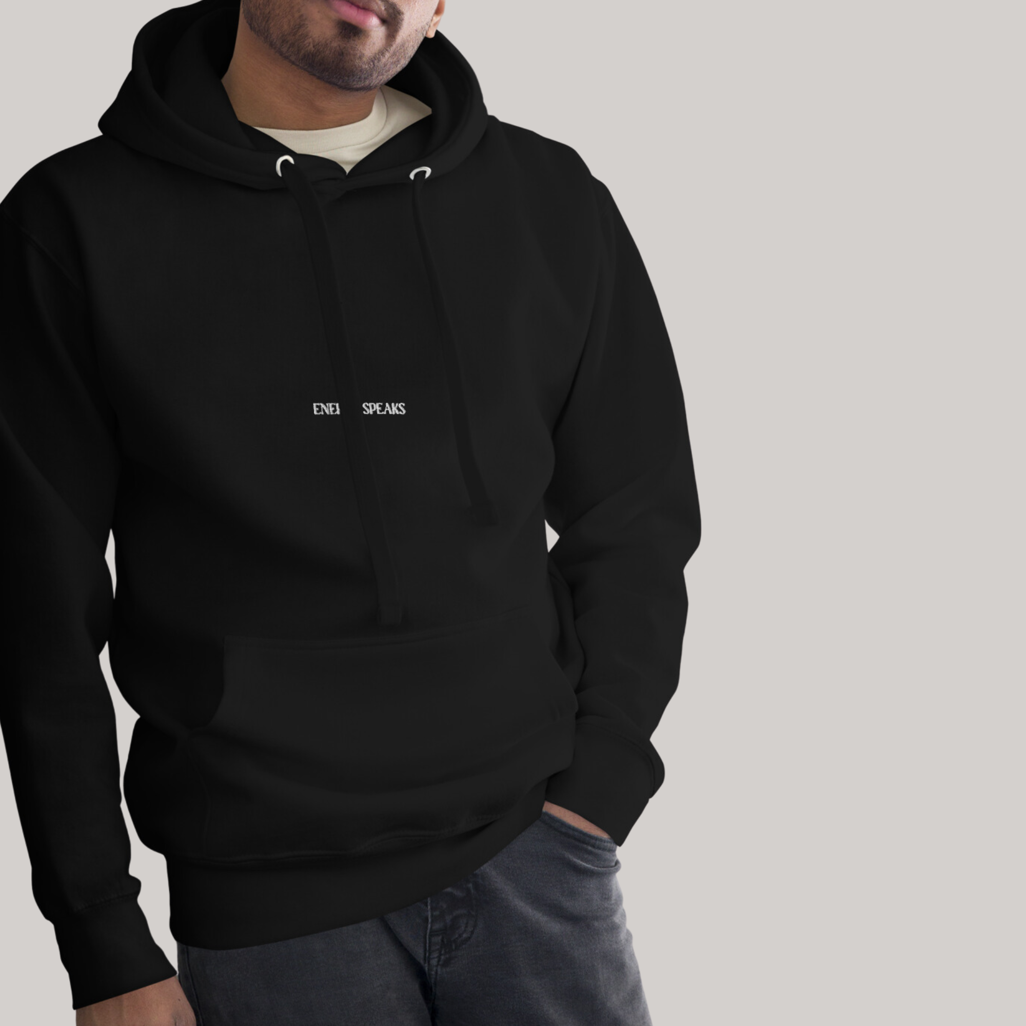black hoodie minimalistic fashion
