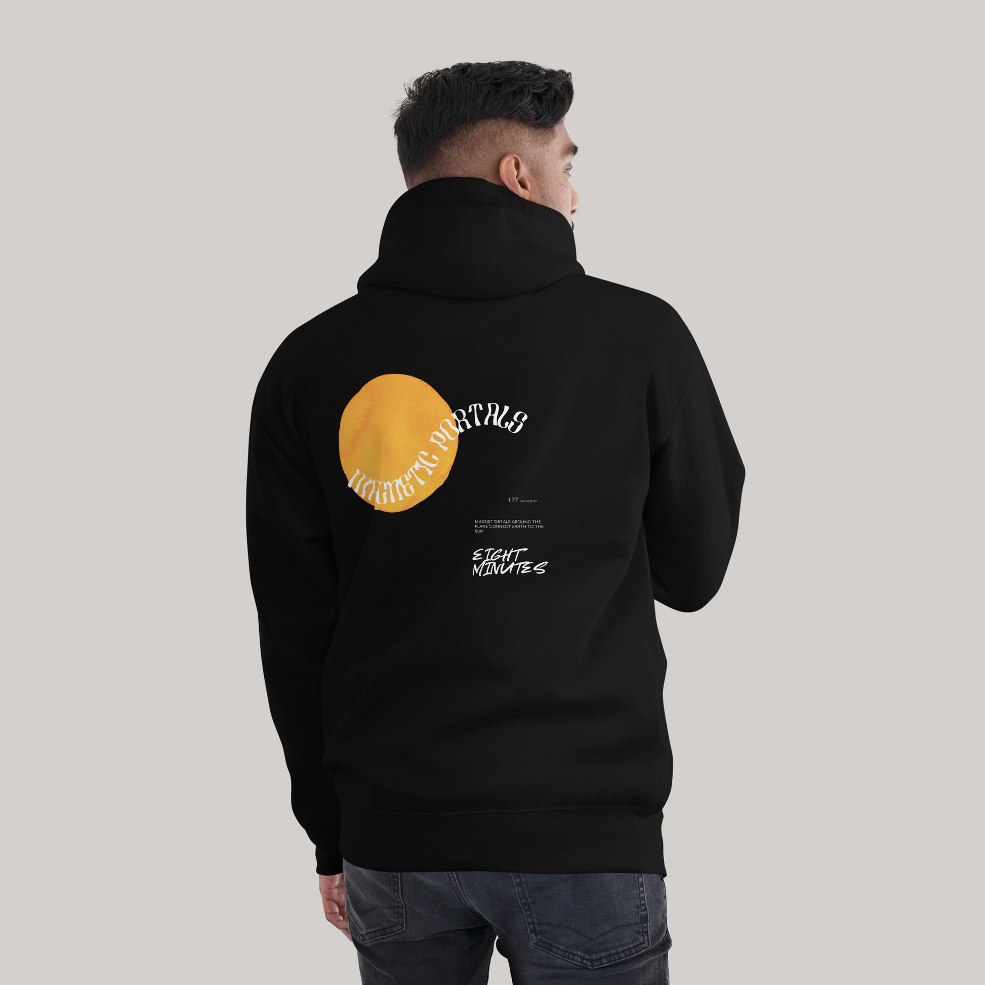 Black hoodie graphic 