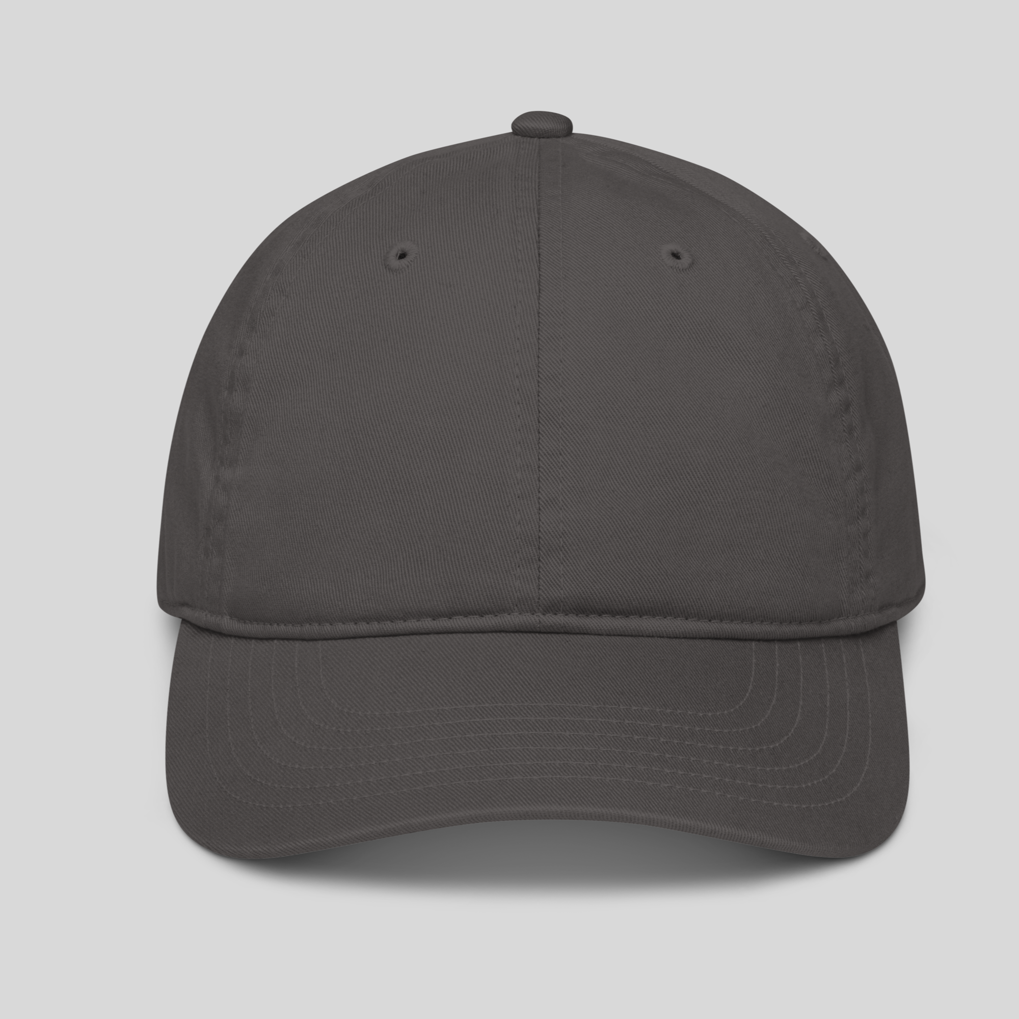 front side of grey cap with back embroidery dad hat accessory luxury streetwear