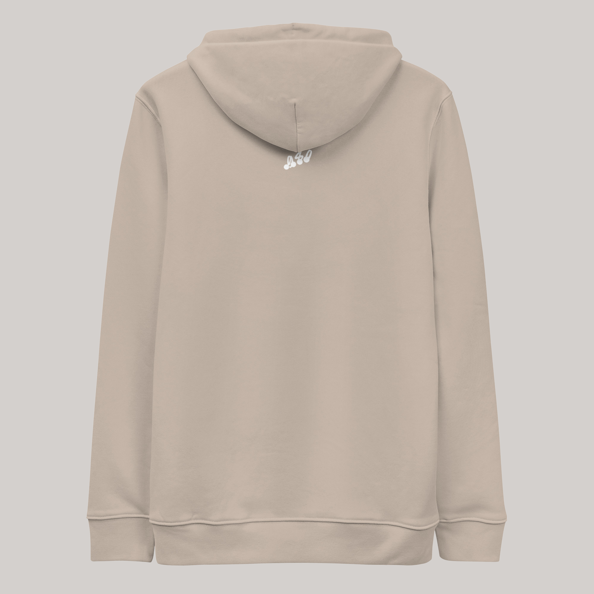 back side of 980 sweatshirt: 980 white logo embroidery center