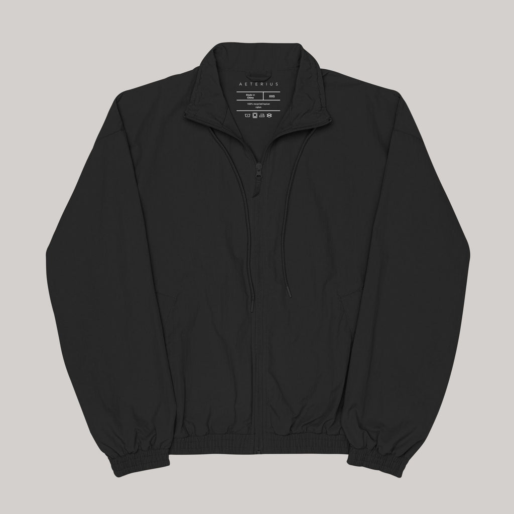 black jacket oversized AETERIUS streetwear