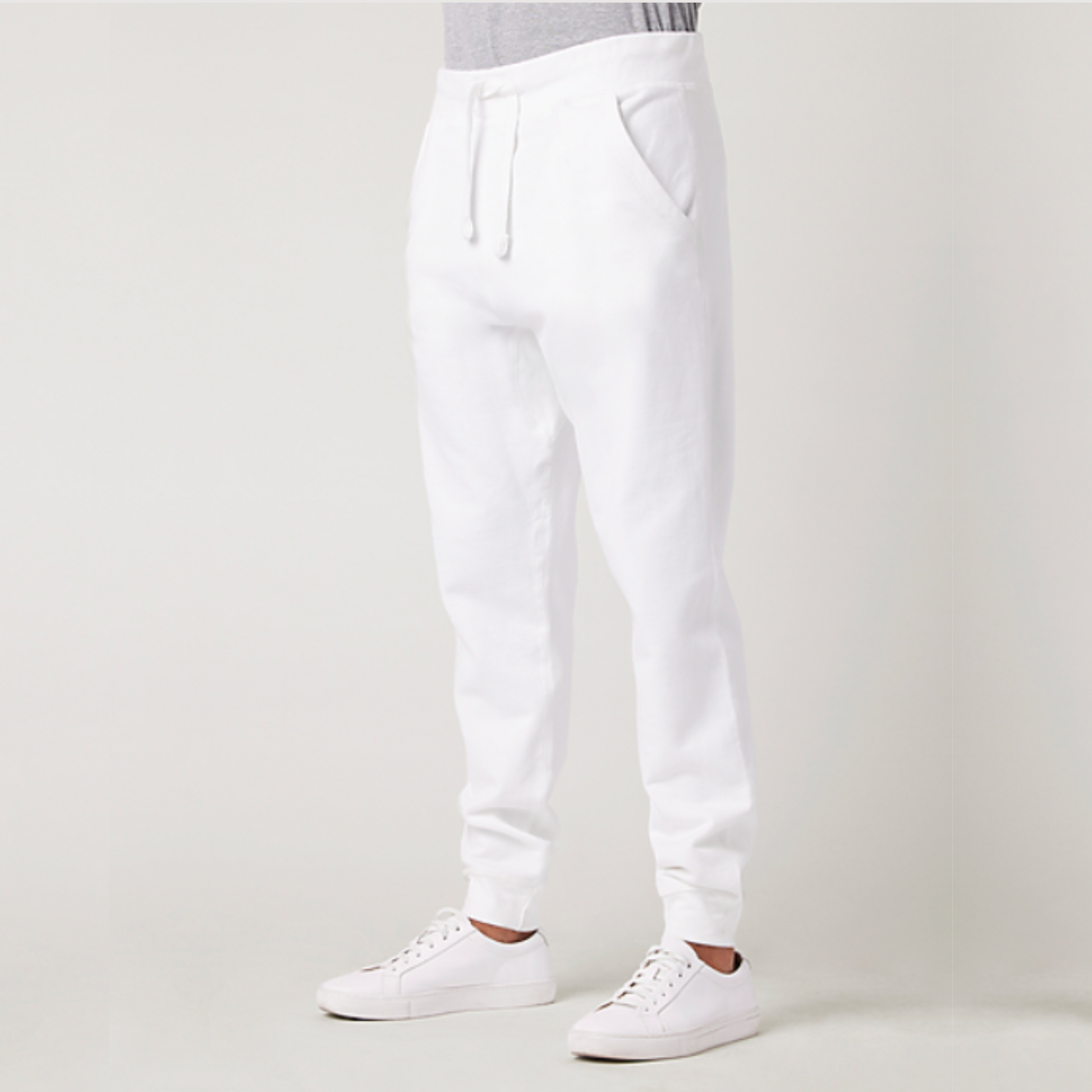 Cosmos x White Joggers Sweatpants, Luxury Streetwear