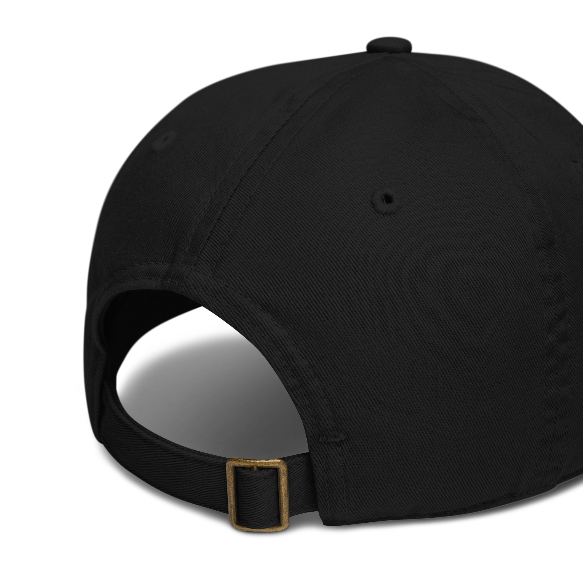 back of streetwear black hat cap with ajustable strap headwear head accessory ecological material baseball cap with eye of horus front patch