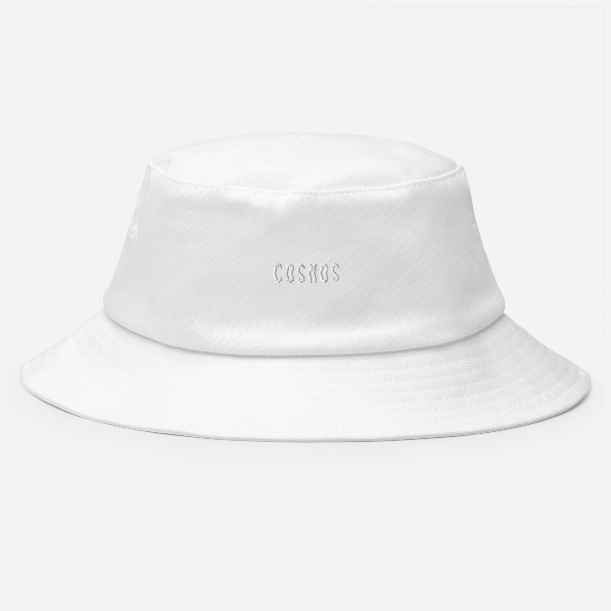 Cosmos x White Bucket Hat | Luxury Streetwear | AETERIUS