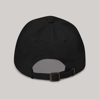 back side aeterius streetwear black dad hat cap