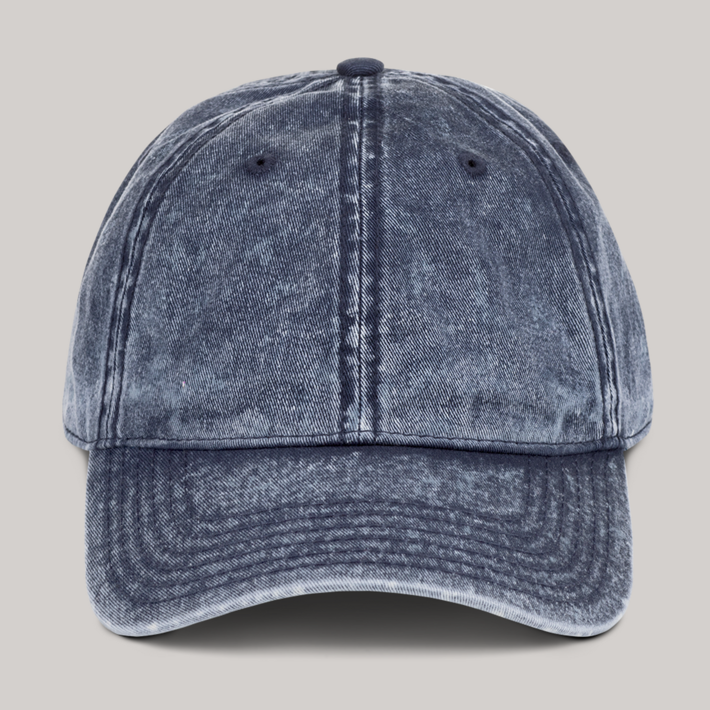 Blue grey edition of cap, denim washed out colored. 100% cotton twill, premium streetwear. Curved visor, unstructured, 6 panel, low profile